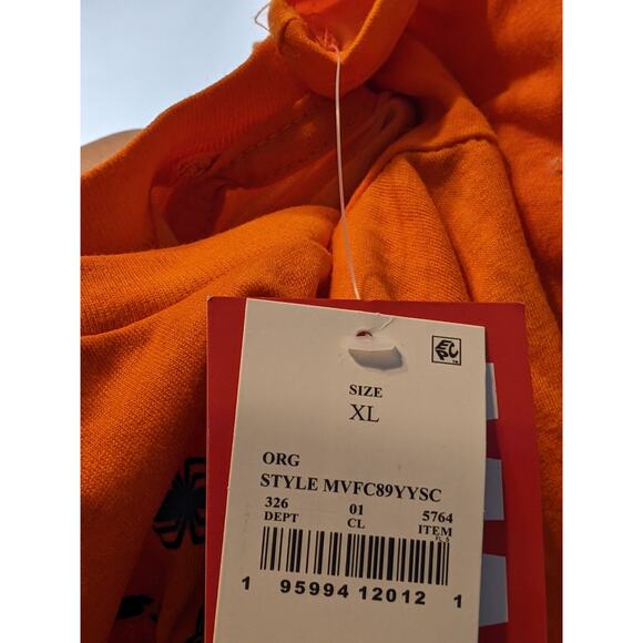 Marvel Spider Man Miles Morales Short Sleeve Graphic T Shirt Orange XL Layer Tee - Picture 5 of 7